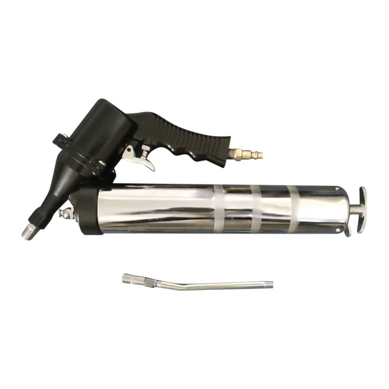 Single swivel joint manual pneumatic grease gun